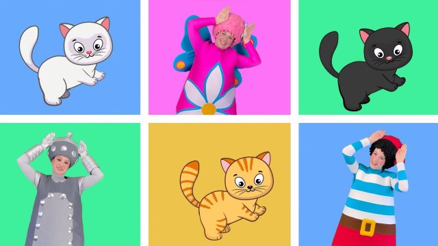 Песенка про котиков - Чударики. Танец игра. Физминутка. Для детей, малышей. Мультик про Три Кота