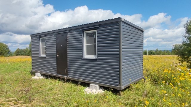 Дачный домик блок контейнер вагончик металлический бытовка Люкс 7 метровый