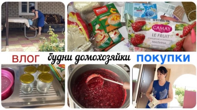 🏡 БУДНИ  ДОМОХОЗЯЙКИ - убираю во дворе, закрываю варенье на зиму 🥫съездили за ПОКУПКАМИ 🛍️