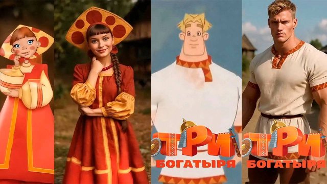 Герои «Три богатыря» в реальной жизни