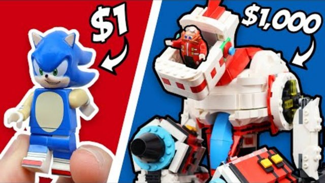 Наборы LEGO SONIC стоимостью 1 доллар против 1000 долларов!