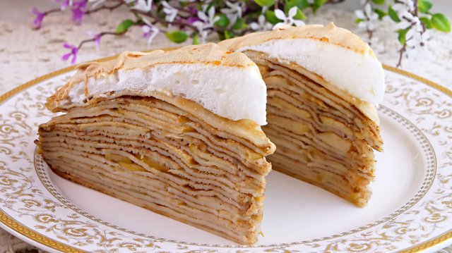 Что приготовить если остались блины. Блинный пирог с яблоками и корицей! Рецепт блинчиков на сметане