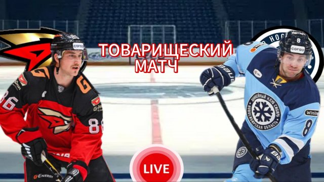 ХОККЕЙ ТОВАРИЩЕСКИЙ МАТЧ. АВАНГАРД - СИБИРЬ. ПРЯМАЯ ТРАНСЛЯЦИЯ