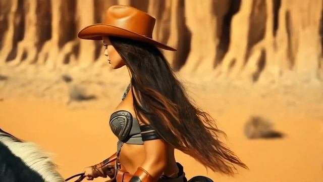 Glamorous Wild West Woman In 1950s Style Panavision 70 Retrofuturistic AI Art AI Short Film - Hot Fo