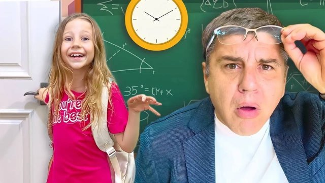 Настя и папа рассказывают об ответственности и как не опоздать в школу.