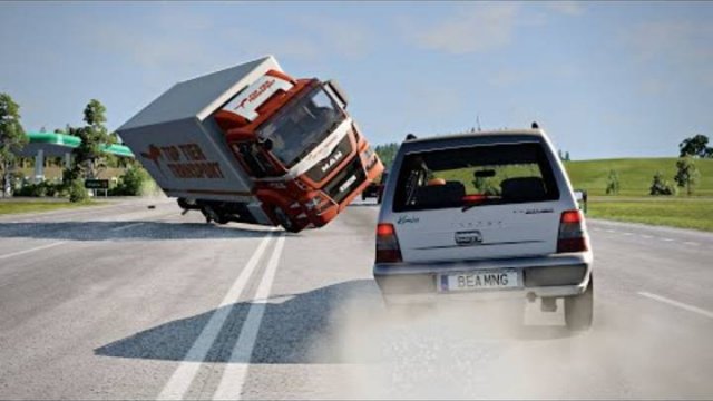 BeamNG Drive — ДТП на перекрёстке