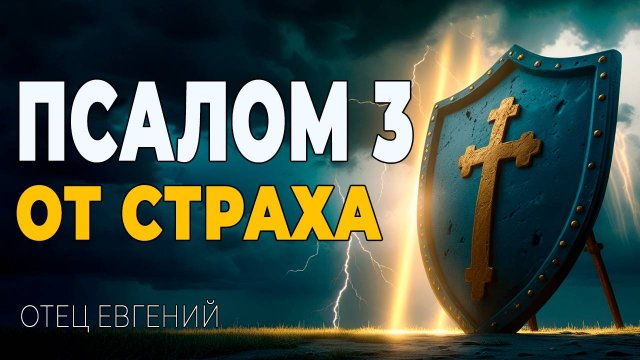 Псалтирь. Псалом 3: Сильная молитва от страха и тревоги! Отец Евгений 🙏
