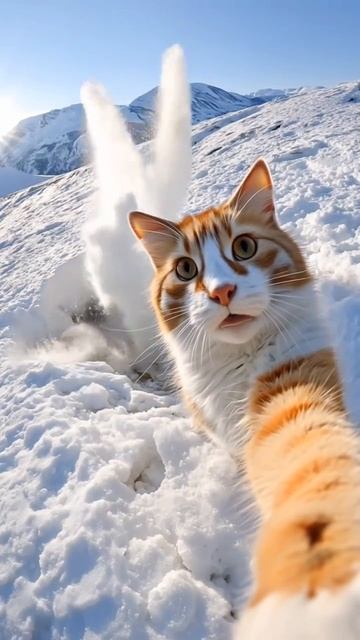 КОШАЧЬИ СЕЛФИ # ИИ НЕЙРОСЕТЬ 🤣🤩😁✊👌✌️😉🤘🫶