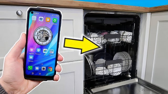 Что если бросить защищенный смартфон в посудомоечную машину? Oukitel WP7 + КОНКУРС на Смартфон!