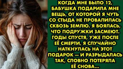 Когда мне было 12, бабушка подарила мне вещь, от которой я чуть со стыда не провалилась сквозь землю