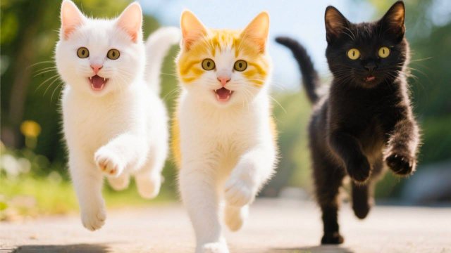 😹Пушистые комочки мило мяукают и бегут к своим друзьям🔥