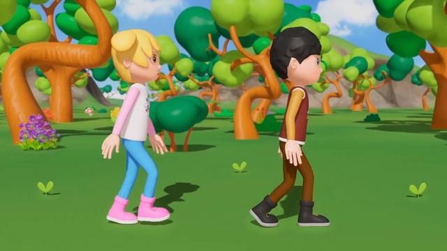 Eu vi dois animais Música Infantil | HeyKids em Português