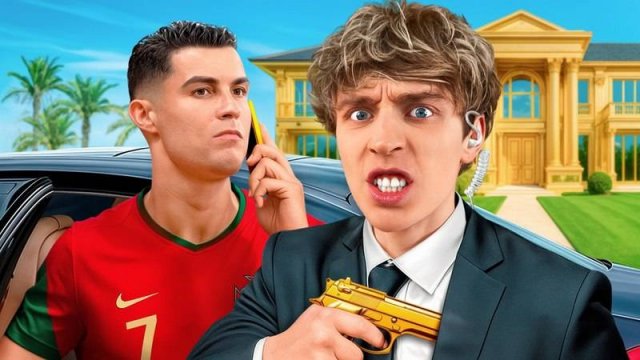 Стал ТЕЛОХРАНИТЕЛЕМ РОНАЛДУ ! Влад А4
