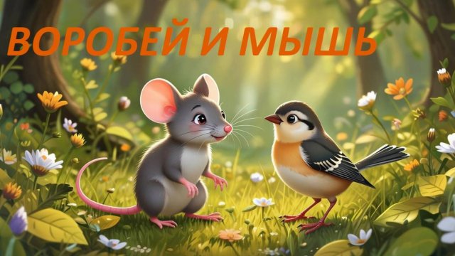 Воробей и мышь. Аудиосказка. Сказки на ночь. Сказки перед сном. Сказки на ночь для детей.