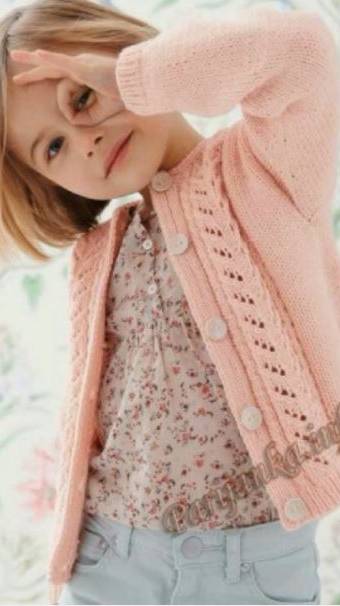 Жакет на девочку 2-10 лет.