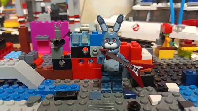 обзор lego минифигурок fnaf