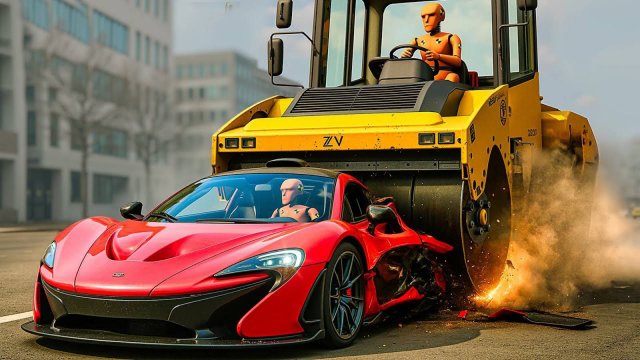 Надо было брать "Яндекс Доставку"! 😂💵💥 5 суперкаров, которые мы УНИЧТОЖИЛИ BeamNG Drive😎