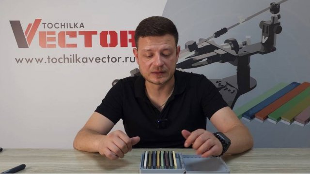 158. Заточка складного ножа из стали D2 абразивами Shapton Pro