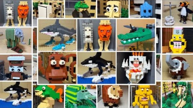 Все животные из итальянского конструктора LEGO Brainrot