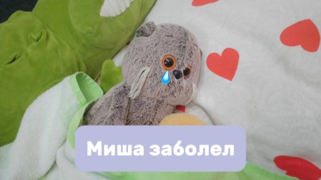 Миша заболел🤧😷