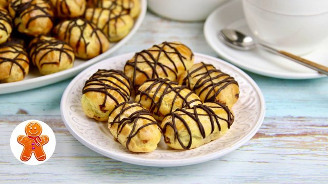 Мини-эклеры с необычным кремом
