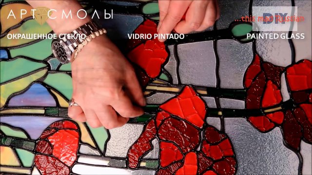 СТЕКЛЯННАЯ КАРТИНА \ ВИТРАЖ \ СВОИМИ РУКАМИ
