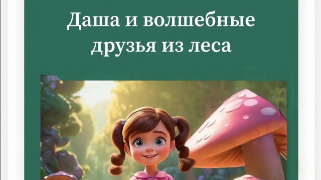 СКАЗКА /ДАША И ВОЛШЕБНЫЕ ДРУЗЬЯ ИЗ ЛЕСА#детская #сказка #рутуб