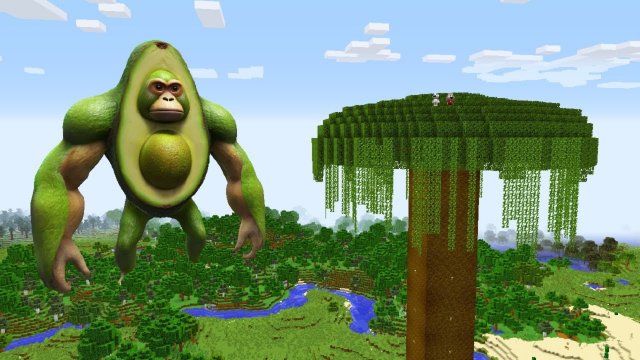 МАЙНКРАФТ ВЫЖИВАНИЕ ПРОТИВ АВОКАДОГОРИЛЛА В MINECRAFT