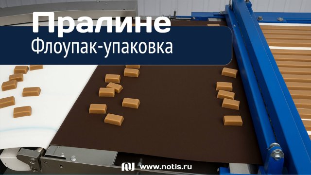 Линия упаковки пралине в шоколаде: оборудование из России