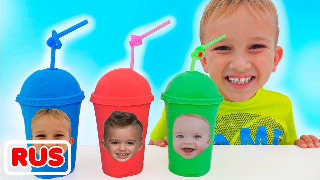 Влад и Ники играют и развлекаются с малышом Крисом! Веселое видео для детей!