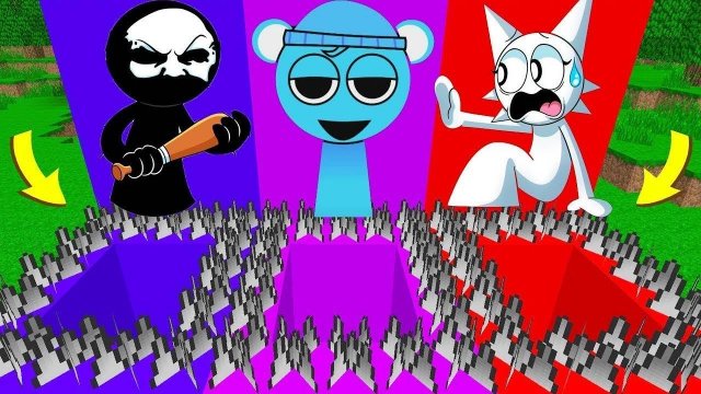 ВЫБЕРИ НЕОБЫЧНОЕ ИСПЫТАНИЕ СО СПРУНКАМИ ДЛЯ ВЫЖИВАНИЯ В МАЙНКРАФТ