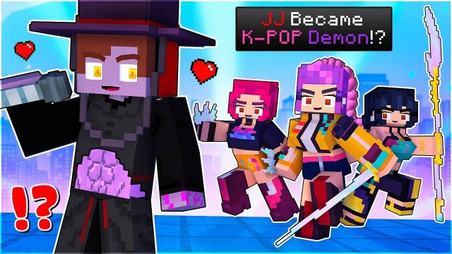Джей Джей стал идолом KPop Demon Hunters Challenge!? - Анимация для Майнкрафта Джей Джей и Майки