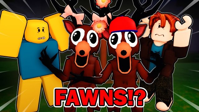 Оленята в игре 99 ночей в лесу! мультики роблокс | Робуксы по ссылке в описании к видео, переходи!