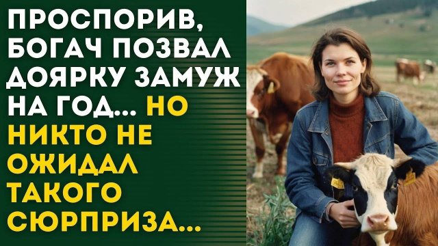 БОГАЧ ПОЗВАЛ ДОЯРКУ ЗАМУЖ, ПРОИГРАВ СПОР, НО ПОТОМ ОН БЫЛ ОШЕЛОМЛЕН