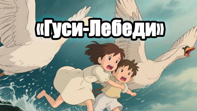 🪿🪿🪿Детская сказка "ГУСИ-ЛЕБЕДИ"!🪿🪿🪿 С анимацией, озвучкой, картинками!!!