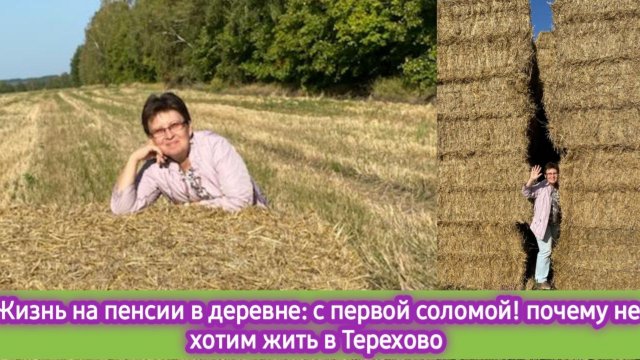 Жизнь на пенсии в деревне: с первой соломой! Почему мы не стали жить в Терехово