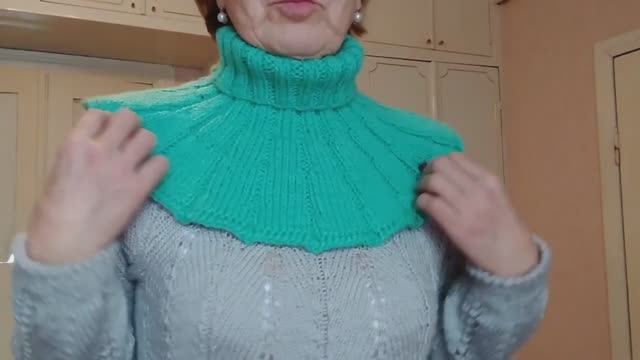 🔥 Манишка спицами💥как связать простую манишку💥.