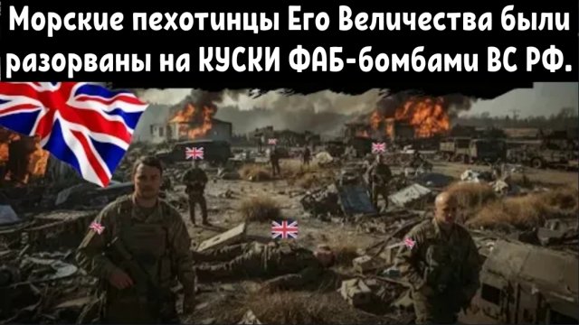 Морские пехотинцы Его Величества были разорваны на КУСКИ многотонными ФАБ-бомбами России в ОДЕССЕ.