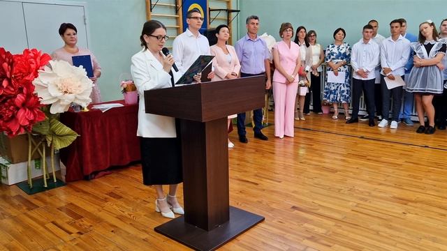 1 сентября 2025 года в Советской средней школе 1. Кшенская Нива.