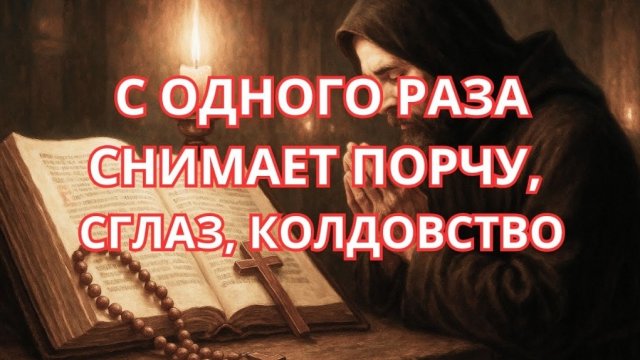 🕯СНИМЕТ ПОРЧУ за РАЗ ! Молитва от порчи и колдовства, сглаза — Псалом 3, 26, 34, 90 защита от зла