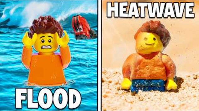 Стихийные бедствия LEGO от 1-го до 100-го уровня