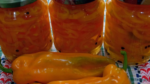 Самый лёгкий рецепт маринованного перца без стерилизации.