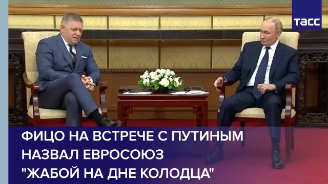 Фицо на встрече с Путиным назвал Евросоюз "жабой на дне колодца"
