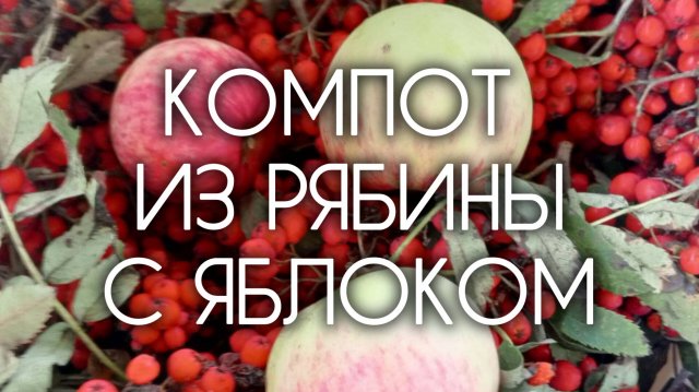 КОМПОТ ИЗ РЯБИНЫ С ЯБЛОКАМИ 🍎 Рецепт на зиму со вкусом детства