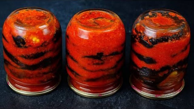 Баклажаны По - ВОСТОЧНОМУ. Секретный рецепт зимней закуски! Заготовка баклажанов на зиму!🍆🍆🍆