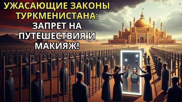 УЖАСАЮЩИЕ ЗАКОНЫ ТУРКМЕНИСТАНА: ЗАПРЕТ НА ПУТЕШЕСТВИЯ И МАКИЯЖ!