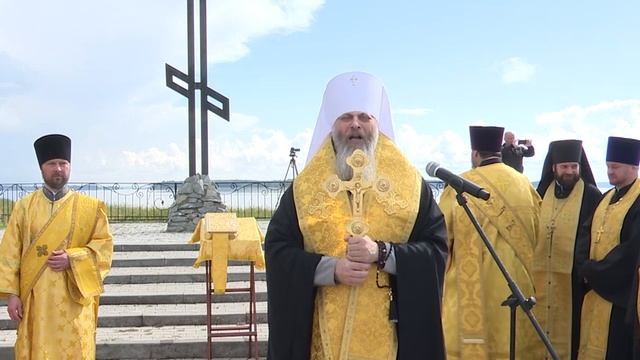 Молебен у Поклонного Креста по случаю 427-й годовщины Ирменского сражения.