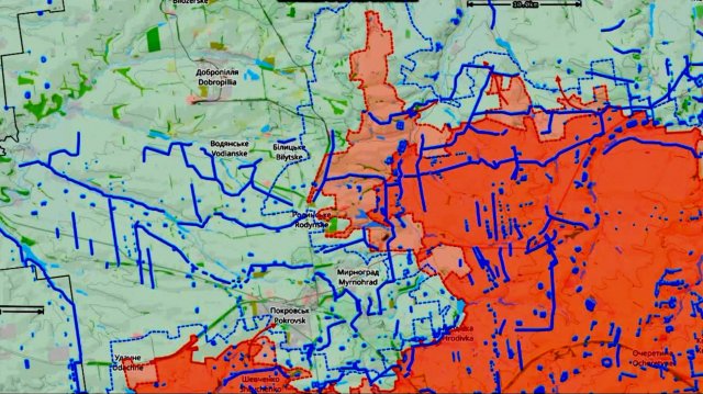 Карта боевых действий. Изменение линии фронта за август 2025 года