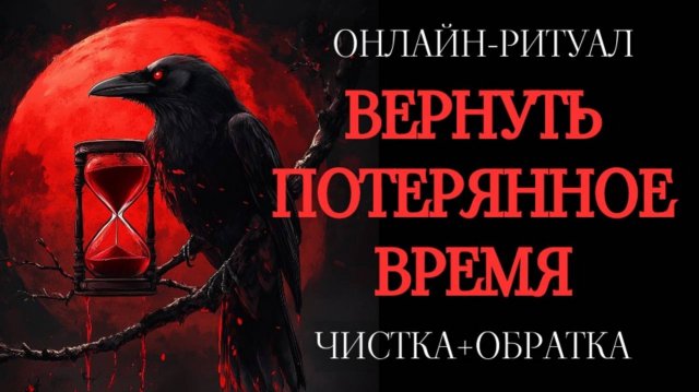 ВЕРНУТЬ ПОТЕРЯННОЕ ВРЕМЯ: ОНЛАЙН-РИТУАЛ ЧИСТКА + ОБРАТКА