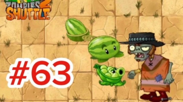 Обновление! Дикий запад в Шаттл! Plants vs zombies 2 SHUTTLE #63